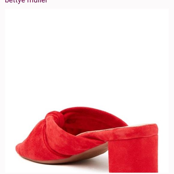 bettye muller Shoes - New Bettye Muller – Floyd Block Heel Sandal in red suede